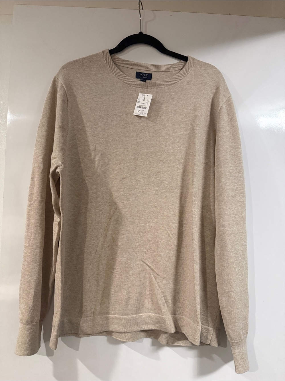 J. Crew Men’s Neutral Beige Crewneck Sweater
